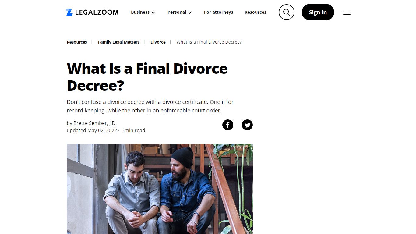 What Is a Final Divorce Decree? | LegalZoom